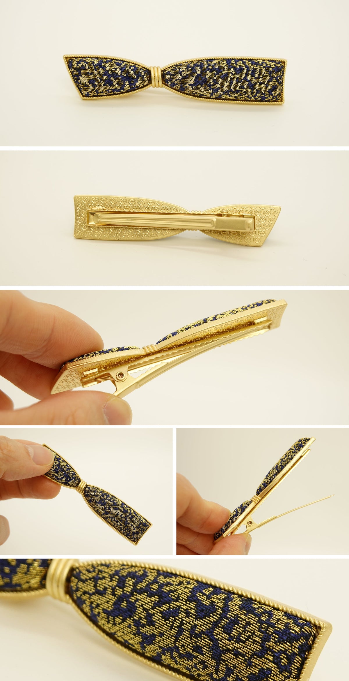 Silk Bow Hair Clip 001