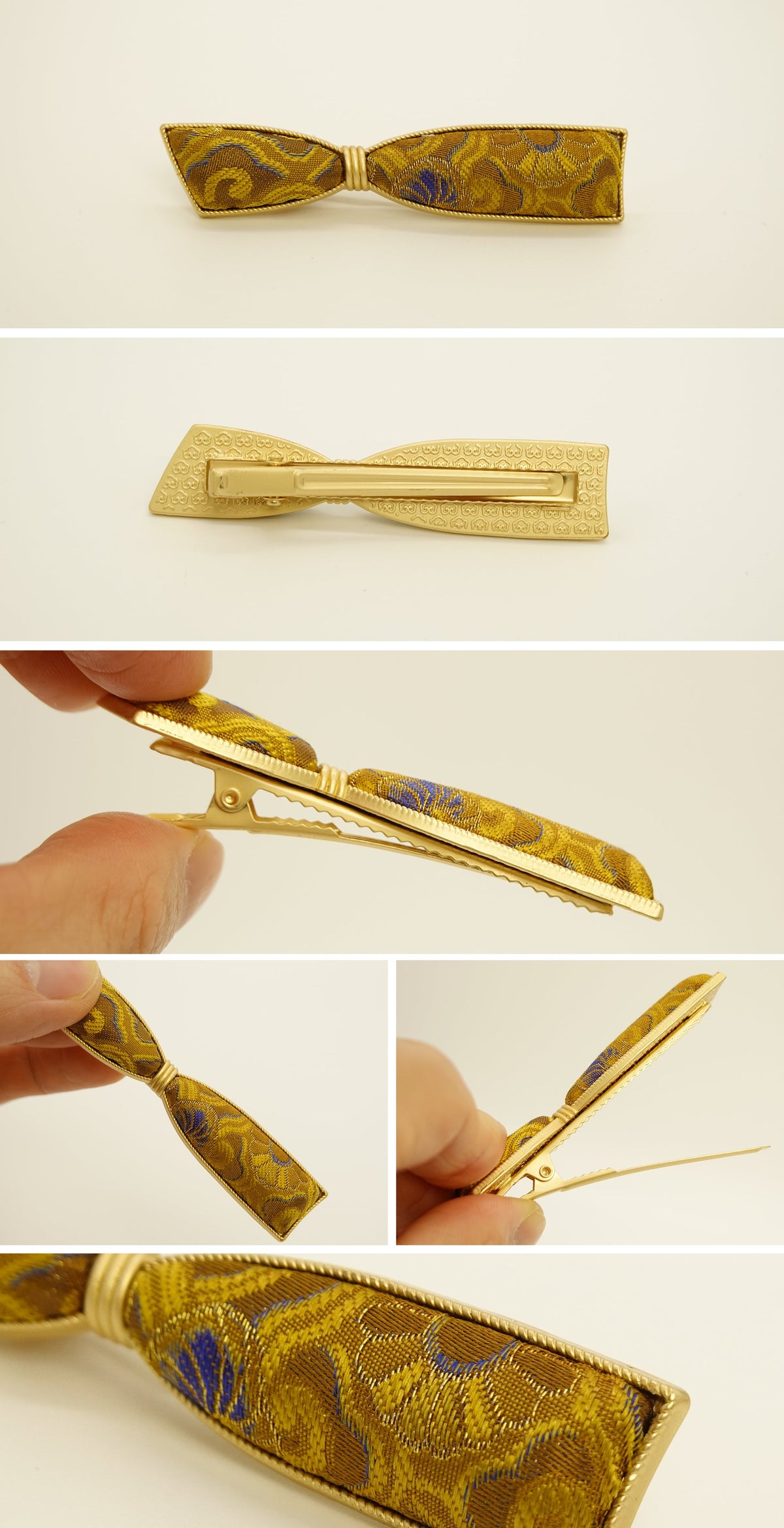 Silk Bow Hair Clip 002