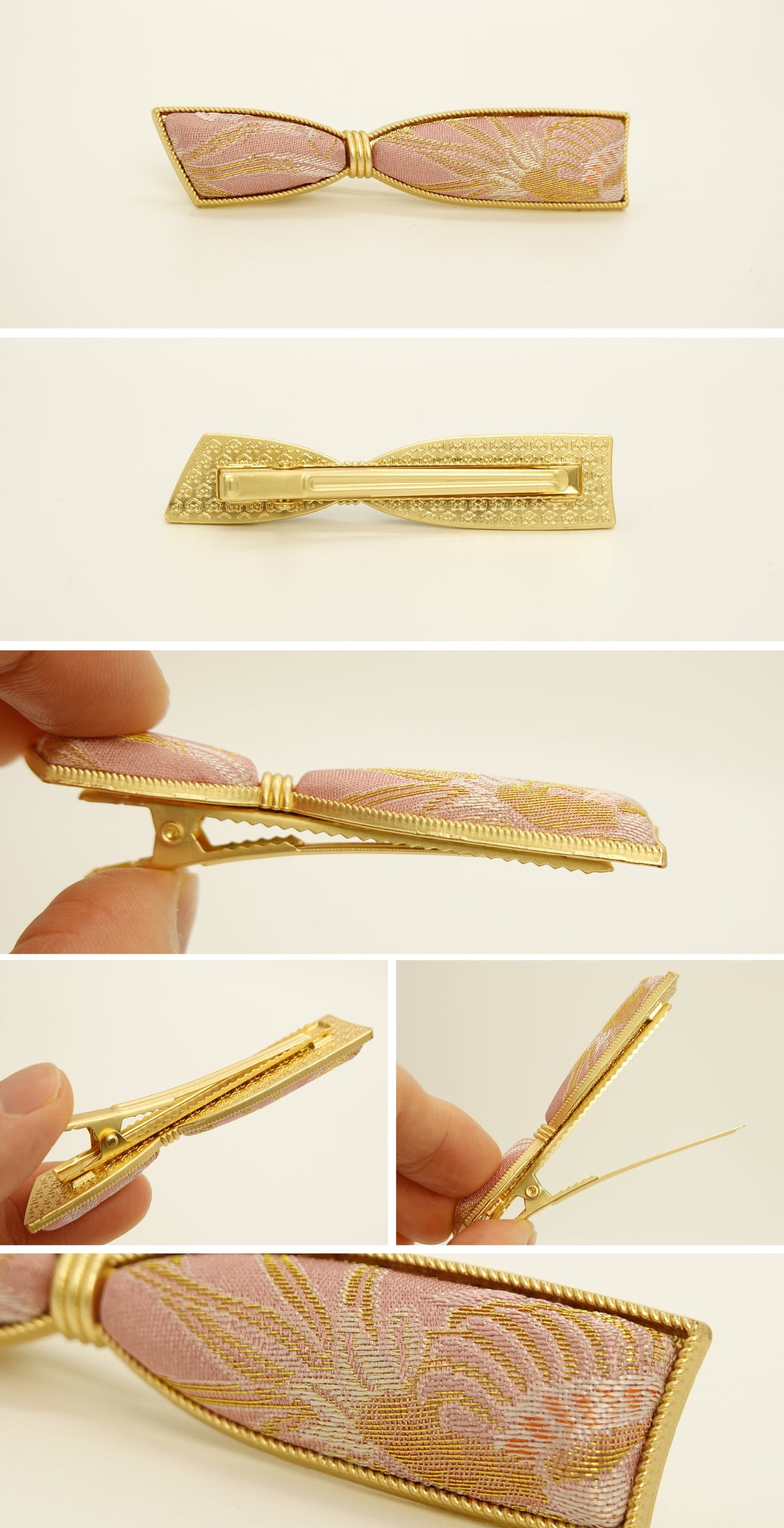 Silk Bow Hair Clip 004