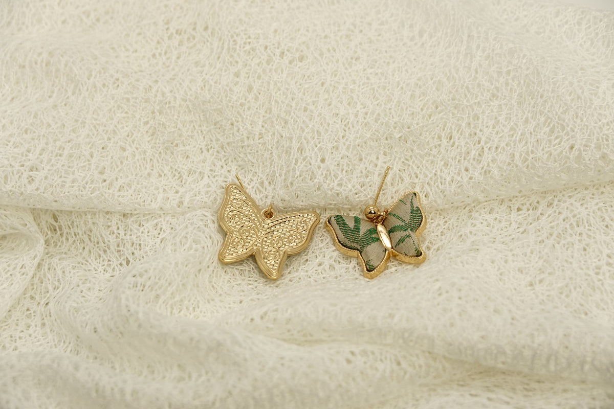 Butterfly Silk Earrings
