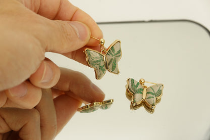 Butterfly Silk Earrings