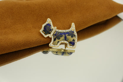 Puppy Silk Brooch
