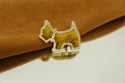 Puppy Silk Brooch