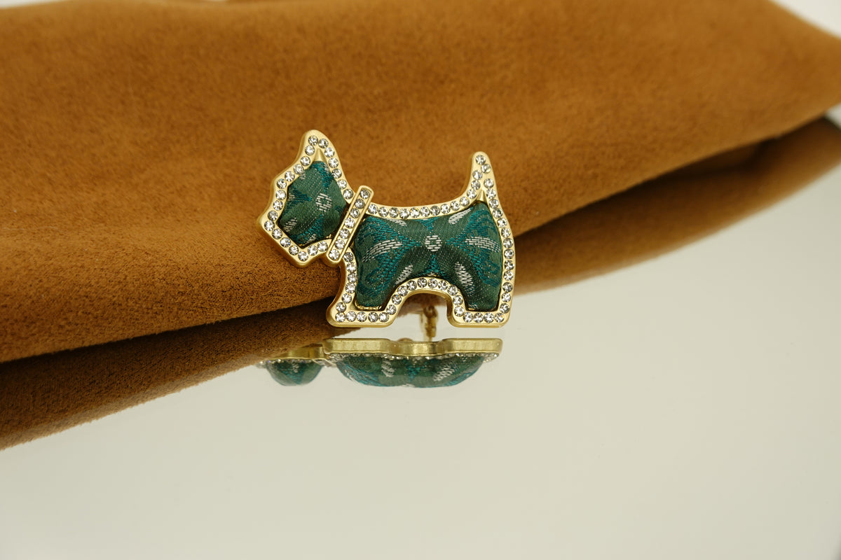 Puppy Silk Brooch