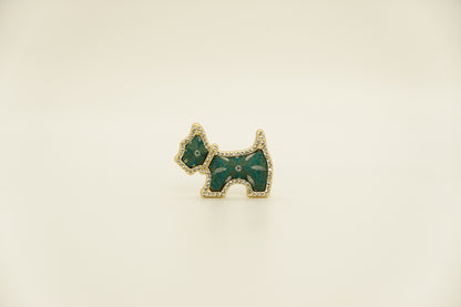Puppy Silk Brooch