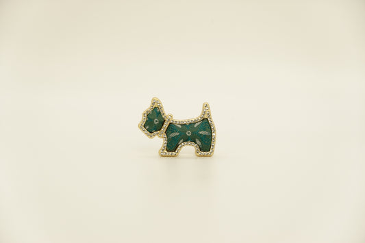Puppy Silk Brooch