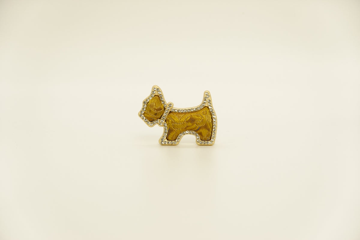 Puppy Silk Brooch