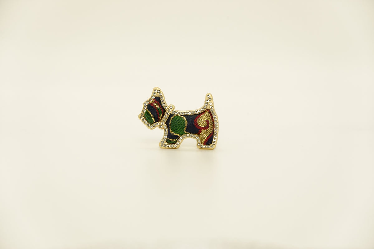 Puppy Silk Brooch