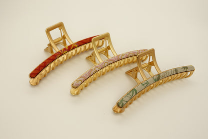 Slim Silk Hairclip Claw Clip